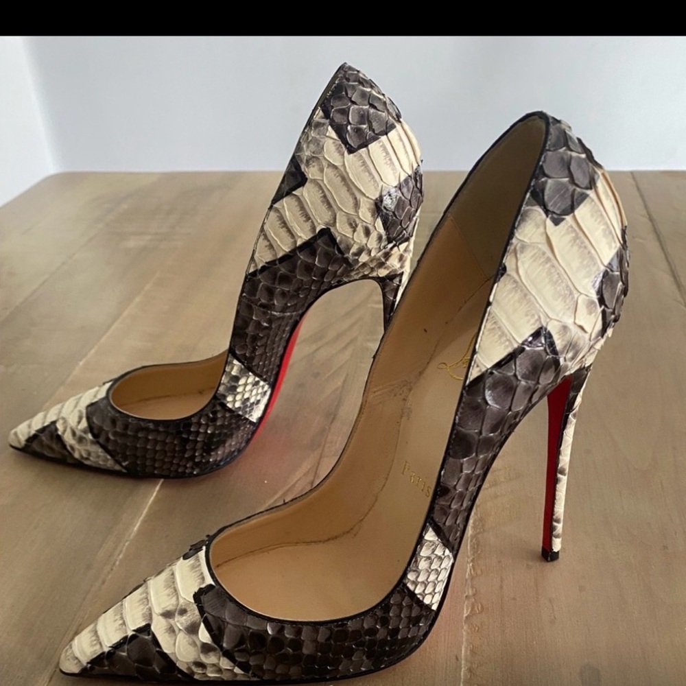 Christian Louboutin Python Heels - - Picture 1 of 4